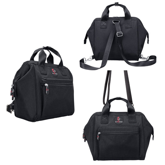SUPROMOMI Small Diaper Bag Backpack (Black)