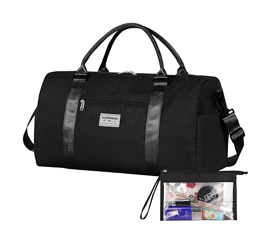 SUPROMOMI Large Travel Duffel Bag (Grey)