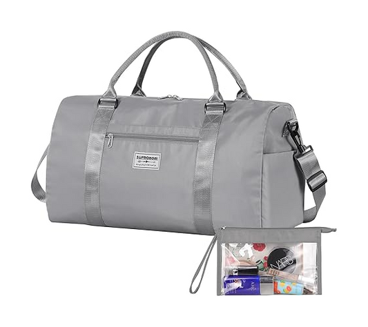 SUPROMOMI Large Travel Duffel Bag (Grey)